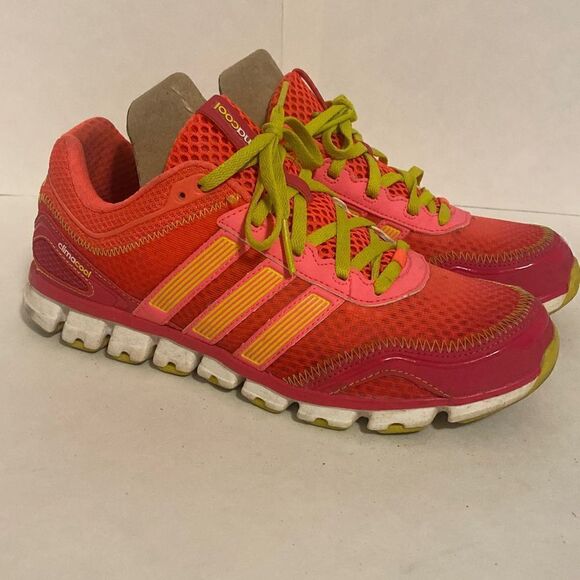Adidas Womens Climacool Modulation 2 G66895 Pink Lace Up Running Shoes Size 7 - Picture 1 of 4
